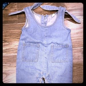 Denim baby romper